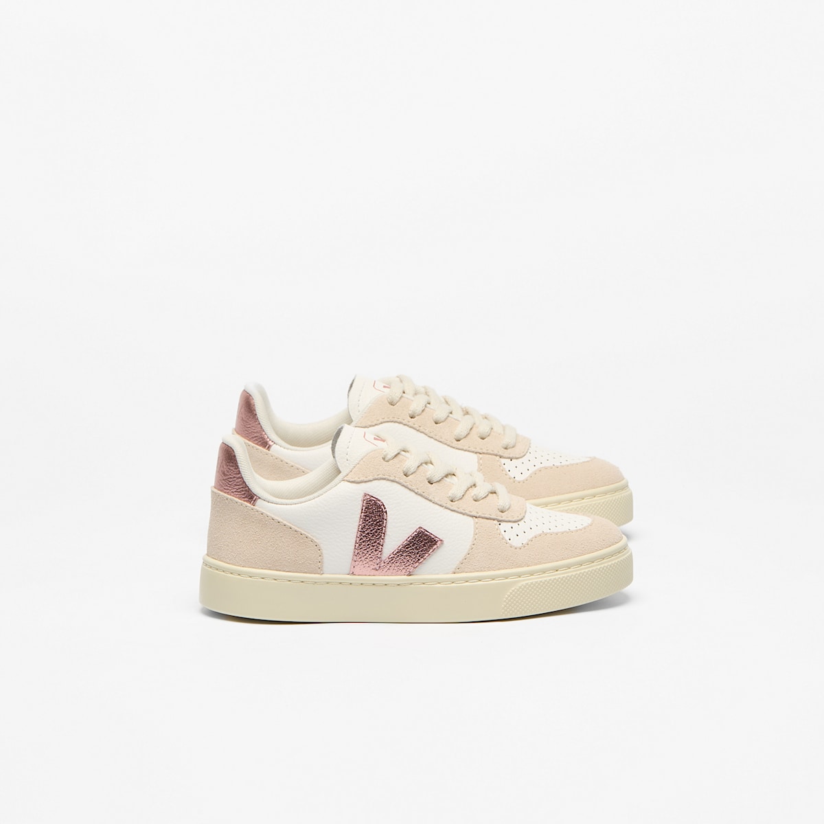 V-10 LEATHER WHITE NACRE SABLE